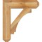 Ekena Millwork Imperial Craftsman Rough Sawn Bracket w/ Offset Brace, Western Red Cedar, 8"W x 28"D x 32"H BKT0806X28X32IMP04RWR - alternate 3